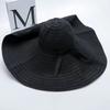 Women's foldable sun hat face protection bucket hat bow big eaves outdoor sun hat adult versatile