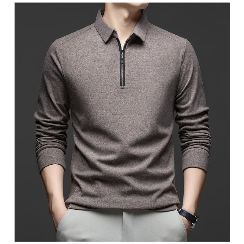 Men S Half Zip Long Sleeve Polo Shirt Casual Fashion Top