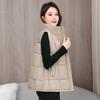 Winter new cotton vest short versatile cotton vest stand-up collar fashionable loose cotton vest women's coat
