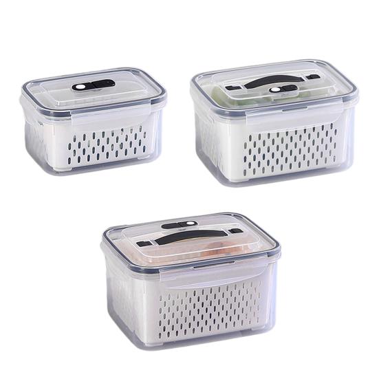 

800 мл/1700 мл/3150 мл Коробка для хранения фруктов Двухслойный контейнер для хранения фруктов со съемным