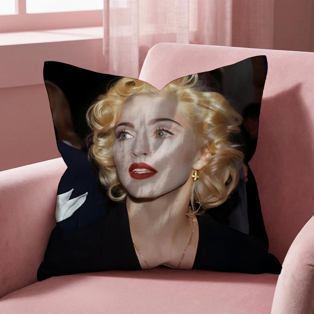 M-Madonna SINGER Наволочка-подушка для дивана и автомобиля - Двусторонняя, Мягкая и Прочная для Повседневного Использования 30cmx30cm