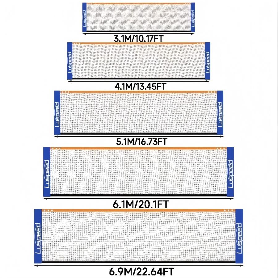 Tragbares Volleyballnetz für drinnen und draußen, Volleyball und Badminton, geeignet für den Hinterhof, Innen-/Außenbereich! (ohne Ständer)