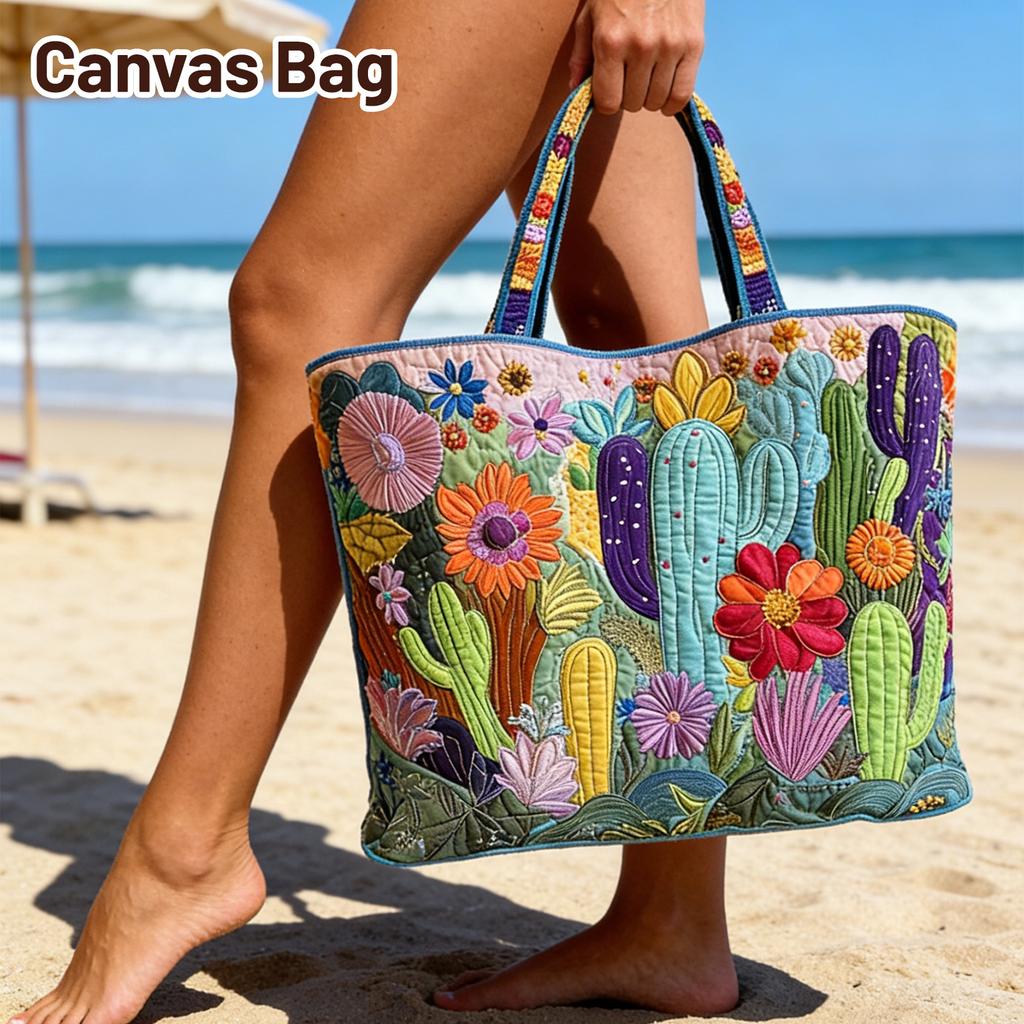 3D Digital Printing Handbag With Personalized Floral Design Cotton Bag