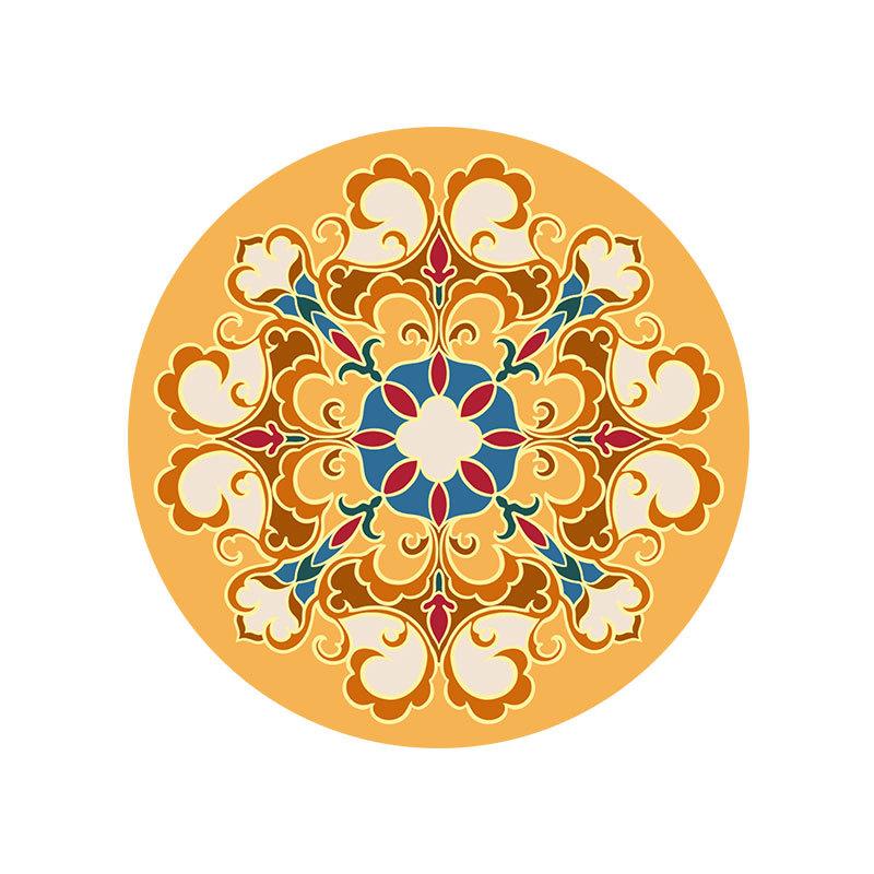 Stechapfel-Blumenmuster PU Platzset 4er-Set, Rutschfeste hitzeisolierte Tischsets für Esstisch, Leicht zu reinigen