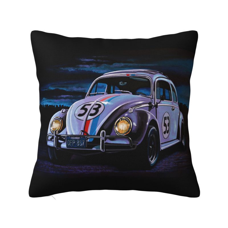 Herbie 53 Classic Racing Car Logo Cushion Cover Soft Polyester Throw Pillow Case For Sofa Car Seat Decoration Bedding Pillowcase
