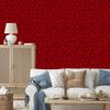 Red Animal Skin Wallpaper Red and Burgundy 50x1000