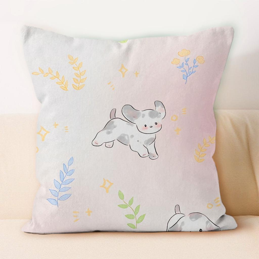 Retro and Cute Animal-Print Pillows Removable Covers for Home Use Pillows for Office Naps