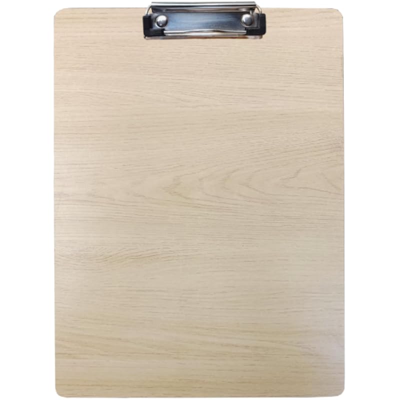 Eduway Exam Board Wooden/Writing/Clipboard Lightweight MDF | Heavy Duty Clip for Office, School, Home, College, Shop -