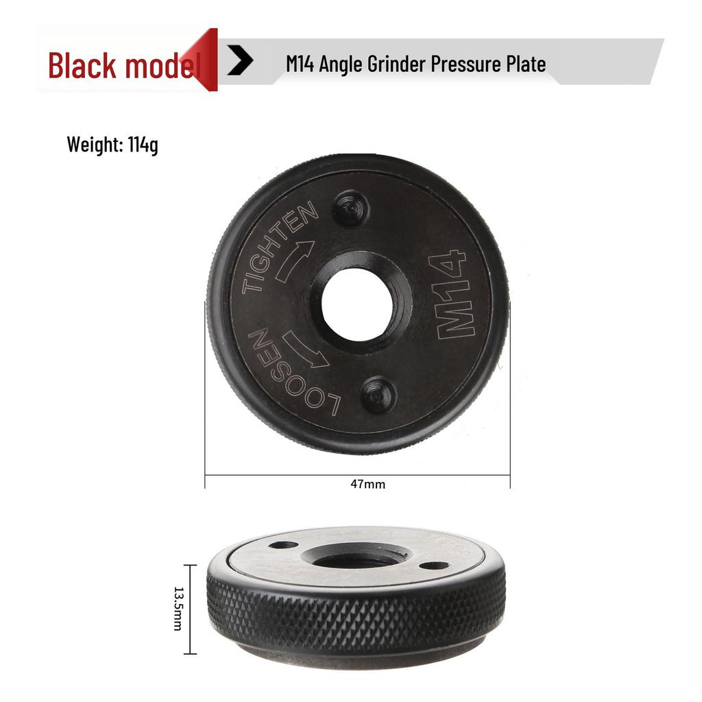 Compact M14 Angle Grinder Quick Clamp Lock Plate