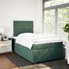 Maison Exclusive - Sommier à lattes de lit et matelas Vert foncé 120x200cm Velours