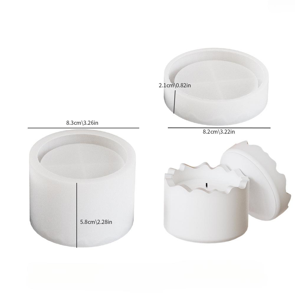 Dropping Resin Mold, Square, Circular, Irregular, Splicing Storage Can Mold, Aromatherapy Gypsum Mold, Candle Cup, Silicone Mold