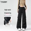 Women's High-Waist Water-Repellent Drawstring Cargo Pants