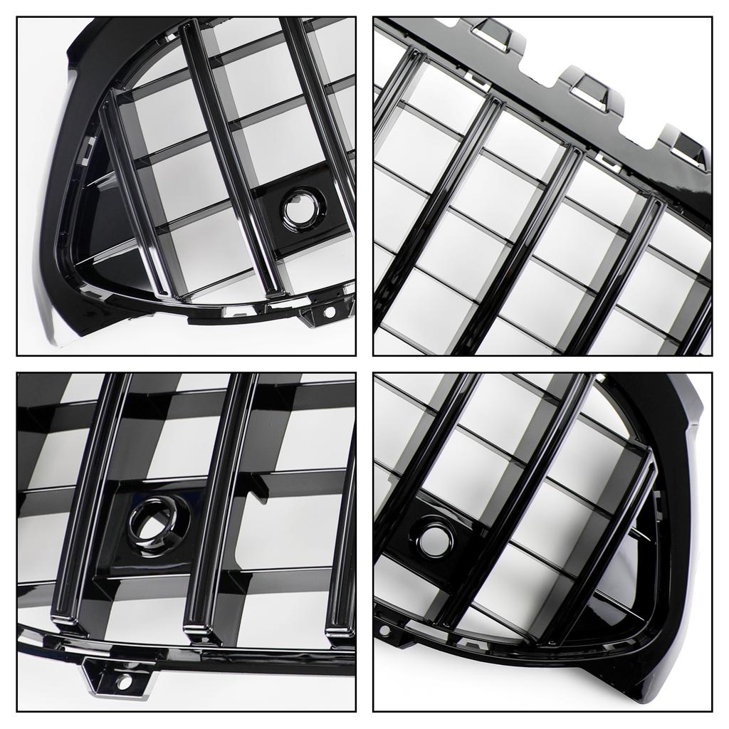 GT Style Front Bumper Grille Grill Fit Mercedes Benz A-Class W177 2019-2023