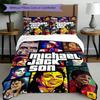 3pcs Duvet Cover Set (1*Duvet Cover + 2*Pillowcase, Without Core), Michael Jackson Print Bedding Set, Bedroom Decor, All‑Season, Birthday Gift