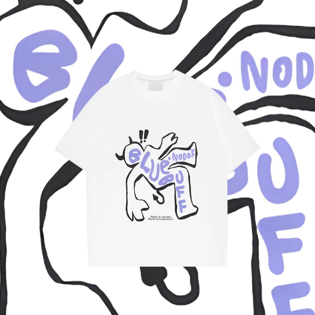 Street Hip Hop Prints Men Cotton T Shirt Othing Creativity Oversized Short Sleeve Street culture Tops Men T Shirt 2024 New Style