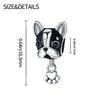 S925 Silver Adorable Pet Dog Paw Charm Beads Fashion Personality Bracelet Jewelry Accessory