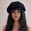 Retro Beret Capswestern Style Ivy Cap Classic For Women Painter'S Beret Solid Color Hat For Outdoor Fishing Camping 54-60Cm