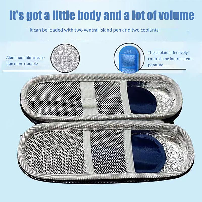 1Pc Waterproof Insulin Cooling Bag Eva Thermal Insulated Insulin Cooler With Gel Pen Bag Diabetics Travel Medicine Cooler