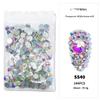 Nail Art Flat Bottom Drill Transparent Drill Ab Drill Nail Drill Diy Nail Ornament Nail Art Ornament Rhinestone