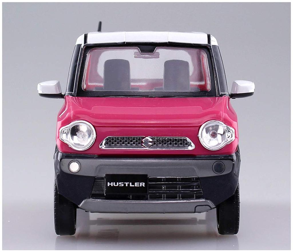 Aoshima Bunka Kyozaisha The Snap Kit Series Suzuki Hustler Candy Pink Metallic Color Coded Plastic Model 01B 1/32