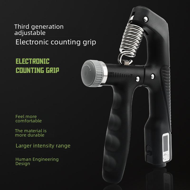 Adjustable Grip Strength Trainer: Electronic Counting Hand Gripper (10-100KG) for Muscle Training
