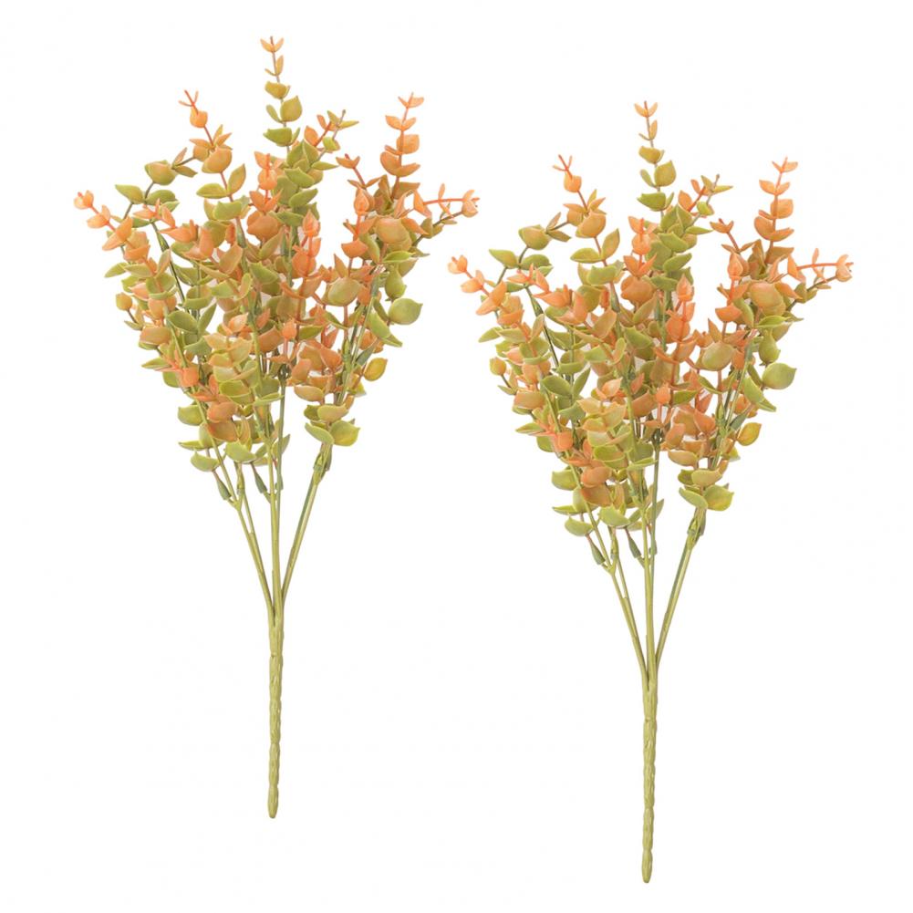 Simulation Flower Decor Artificial Fall Flowers Fall Harvest Festival Eucalyptus Leaf Artificial Flower for Halloween for Indoor