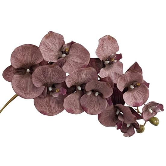 Konstgjorda Phalaenopsis-blommor 10-huvudiga stjälkar 3D-utskrift Realistiska konstgjorda orkidéer för vardagsrum, bröllopsfest, bordsdekoration