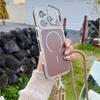 Ενισχυμένο Λουράκι Κορδόνι Anti-loss Crossbody Θήκη Για iPhone 17 16 Pro Max 11 12 13 14 15 Plus Αναδιπλούμενο Κάλυμμα με Μαγνητικό Κάλυμμα και Βάση