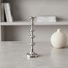 Metal Candle Holder Burnished Finish for Dining Table Centerpiece