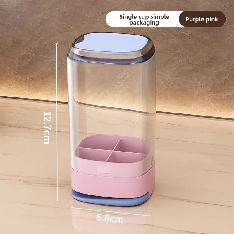 

Travel wash cup set, portable foldable mouthwash cup, couple s business trip travel supplies, tooth cup, toothbrush storage box Purple фиолетовый