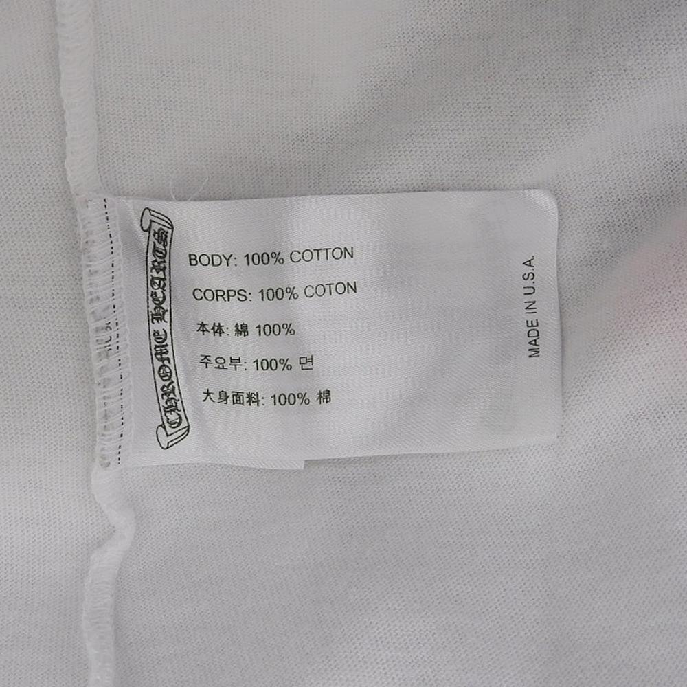 CHROME HEARTS Multi Color Cross Cemetery T-Shirt, Men's, White, Medium Tops M whiteUsed