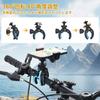 UTEBIT Motorcycle Camera Load 45mm Maximum Super Clamp Camera Holder for Angle Adjustment Mount, 1.5KG Capacity, Opening, GoPro, 180-Degree