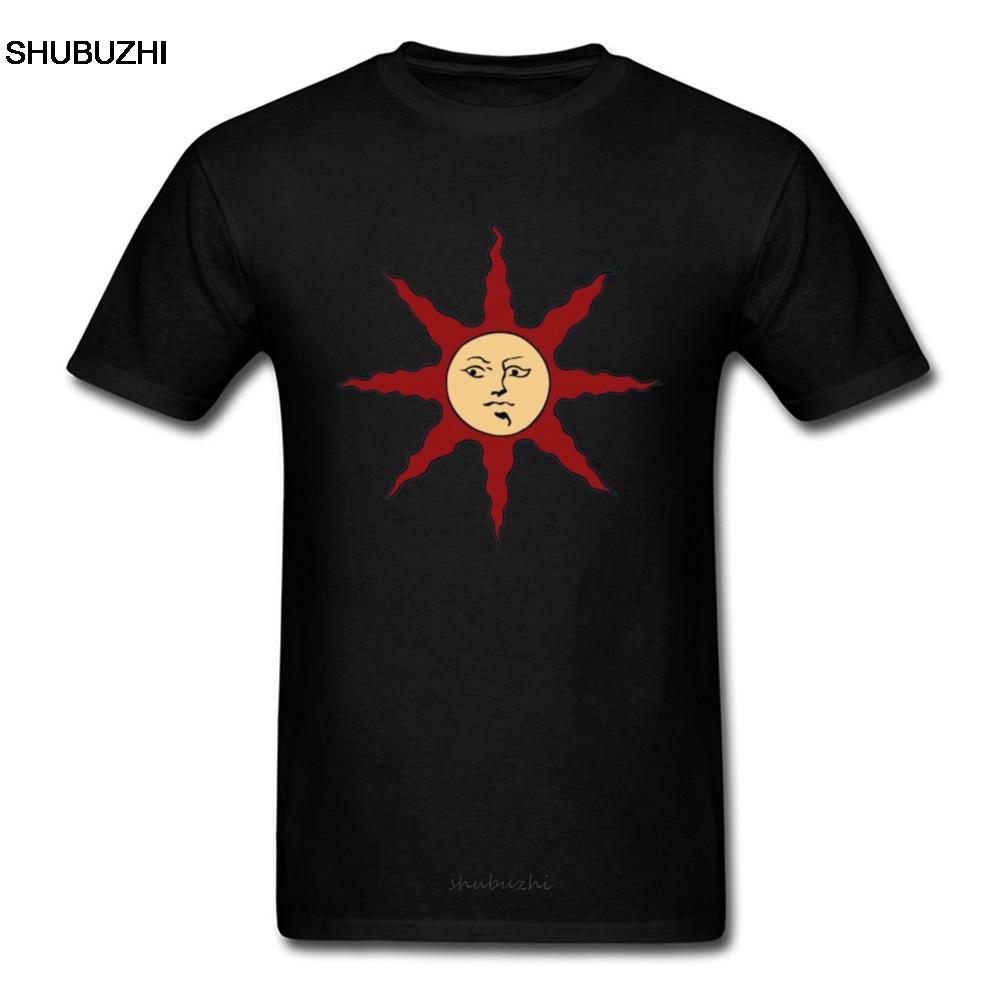 Dark Souls 3 T Shirt Mens Tshirt Suns Out Guns Out Tshirt New Black Tops Tees Praise The Sun Solaire of Astora Streetwear