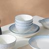 Linyen Chinese Style Underglaze Ceramic Rice Bowl Set