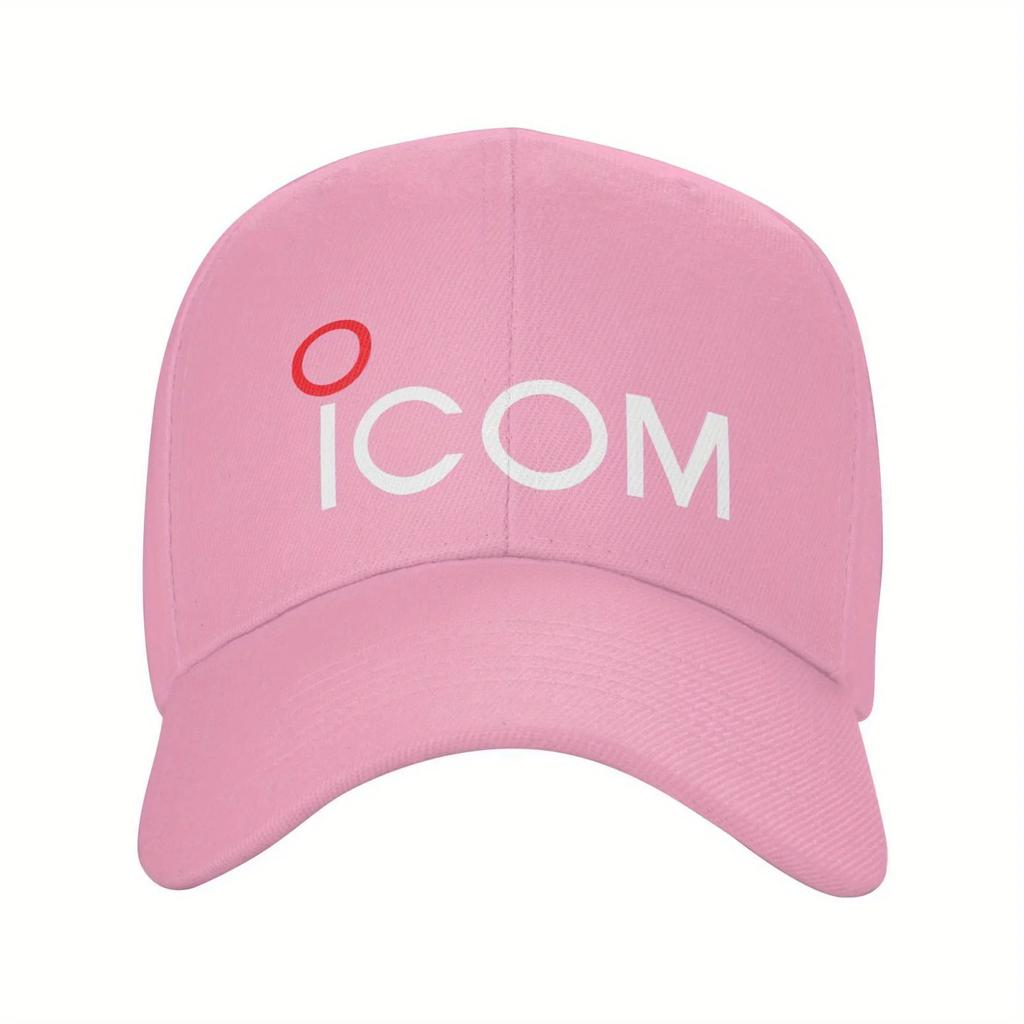 Pc ICOM Ham Radio Logo Polyester Baseball Cap Casual Style Lightweight NonStretch Fabric Panel Unisex Adult Hat