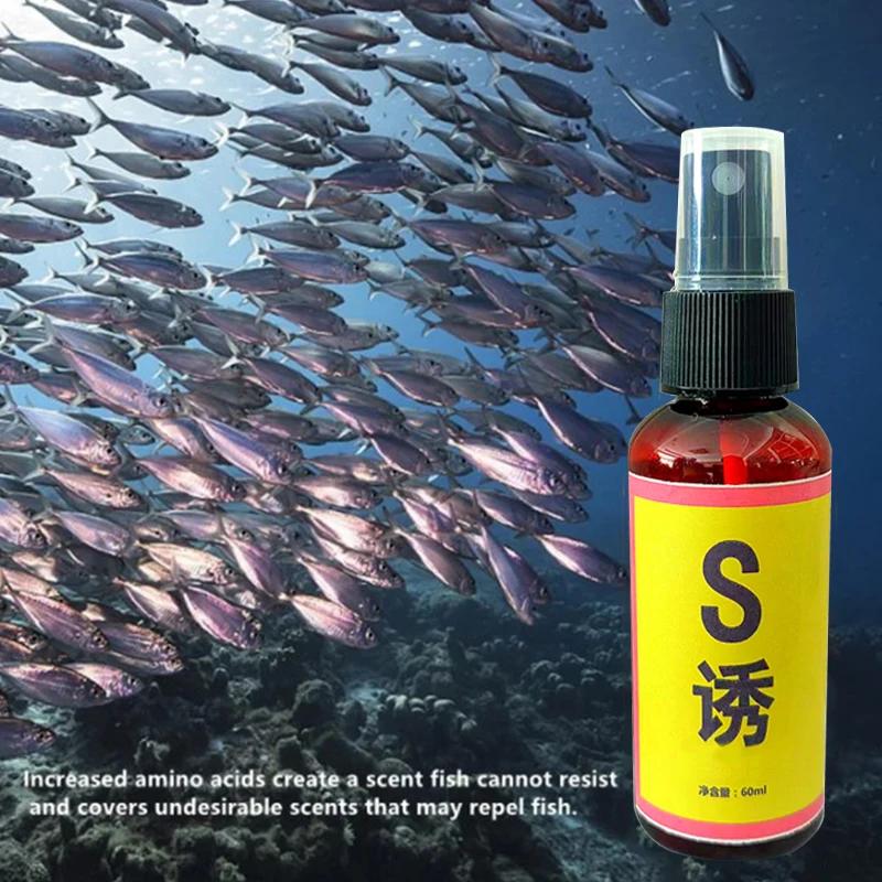 Esche da Pesca Attraenti 60ml Esca Liquida Attraente Odore Naturale Traina per Pesci Marini di Fiume d'Acqua Dolce Efficace Attira i Pesci