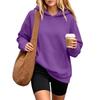 Damen Kapuzenpullover Sweatshirt mit Tasche Langarm Lässig Bequem