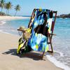 Beach Towel with B-BLUE L-LOCK Pattern - soft,absorbent,machine washable Lightweight&Modern,swimming,Travel Essentials