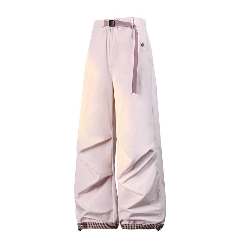 Women's Pants, American Straight Leg Work Pants, Loose Paratrooper Pants, Hong Kong Style Functional Casual Pants