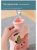 Explosion-Proof Hot Water Bottle with Cute Plush Cover - Ideal for Abdomen and Bed Warmth