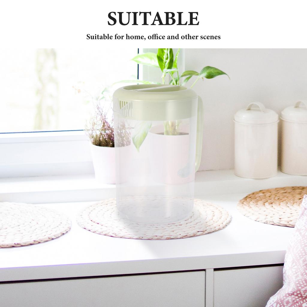 5L Large Capacity Cold Water Pitcher Plastic Fridge Jug With Lid Clear Juice Container For Iced Tea Lemonade Bpa Free