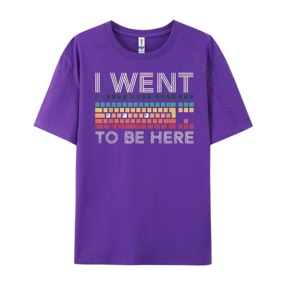 Lustiges PC-Gamer Ich war AFK, um hier zu sein Weg von der Tastatur Rot und Schwarz Grafik T-Shirt für Erwachsene Frühling Herrenbekleidung Angebote