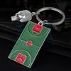 Creative Football Basketball Cards Keychain  Fan Commemorative Gift Club Keyrings Bag Pendant