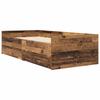 Bed Frame with Drawers Reclaimed Wood Solid Pine Wood