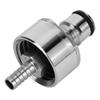 Stainless Steel Carbonation Cap with Barb Ball Lock 30cm Silicone Hose for Home Brewing Beer