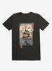 Turtle Stream Kame Kame Ukiyo-e Black T-Shirt