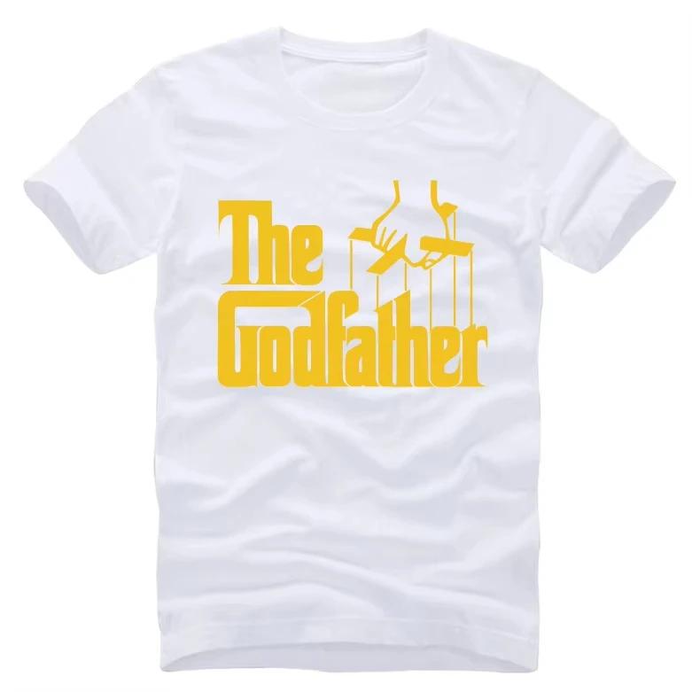 Fashion The Godfather T Shirts Men Letter Printed T Shirt Short Sleeve Cotton Casual God Father Tops Tees