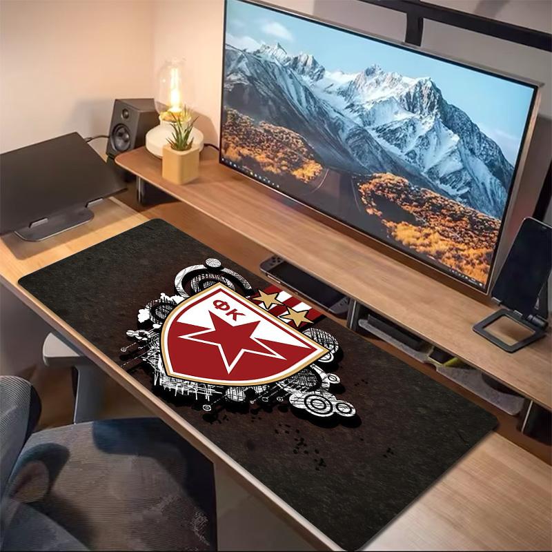 Crvena zvezda Print  Cushion Non-slip Laptop Tablet Big Mousepad XXL Mat Mini PC Playmat With Lock edge