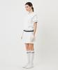 AVEN Stitch Flare Skirt White