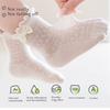 Set of 3 Pair Girls Cotton Ankle Socks Baby Hosiery with Nonslip Elastic Cuffs Design for Toddler Daily Comfort Wear